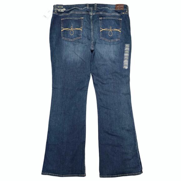 Bootcut Jeans Lucky Brand Plus Size 22W Ginger Boot Dark Stretch Denim - Picture 10 of 10